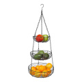 3-Tier Wire Basket Storage Stand For Fruit Vegetables Household Items Tiered Stand Baskets for Kitchen Organization